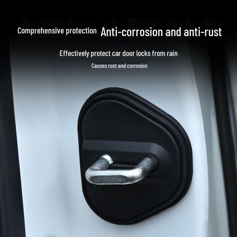 Lynk & Co 08 Car Door Lock Silicone Cover: Dustproof, Rustproof, Shock-Absorbing Protection