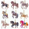Acrylic Christmas Tree Pendant 2D Plane Horse New Year Decoration Christmas Tree Hanging Ornament Navidad Party Charms Supplies