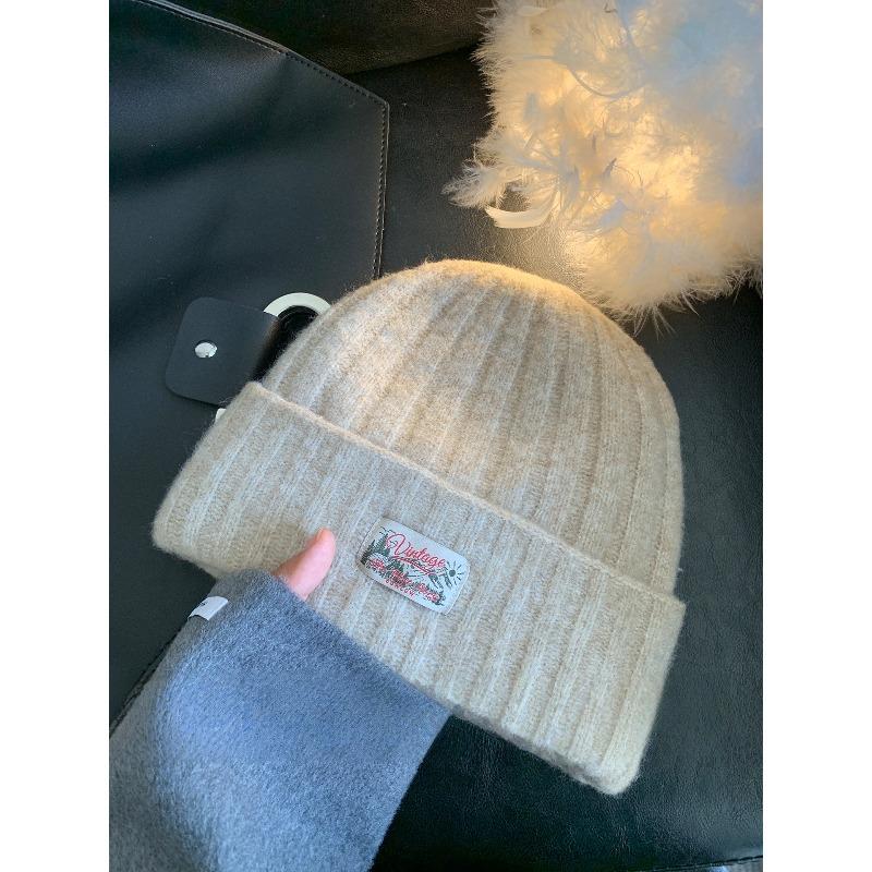 New Korean style atmosphere woolen hats for children's autumn and winter cold hats for couples  thickened  warm and windproof