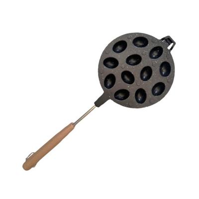 12/16 Holes Walnut Cookie Mold Aluminum Alloy Non-stick Walnut Cookie Maker Wood Handle Oreshki Mold Kids