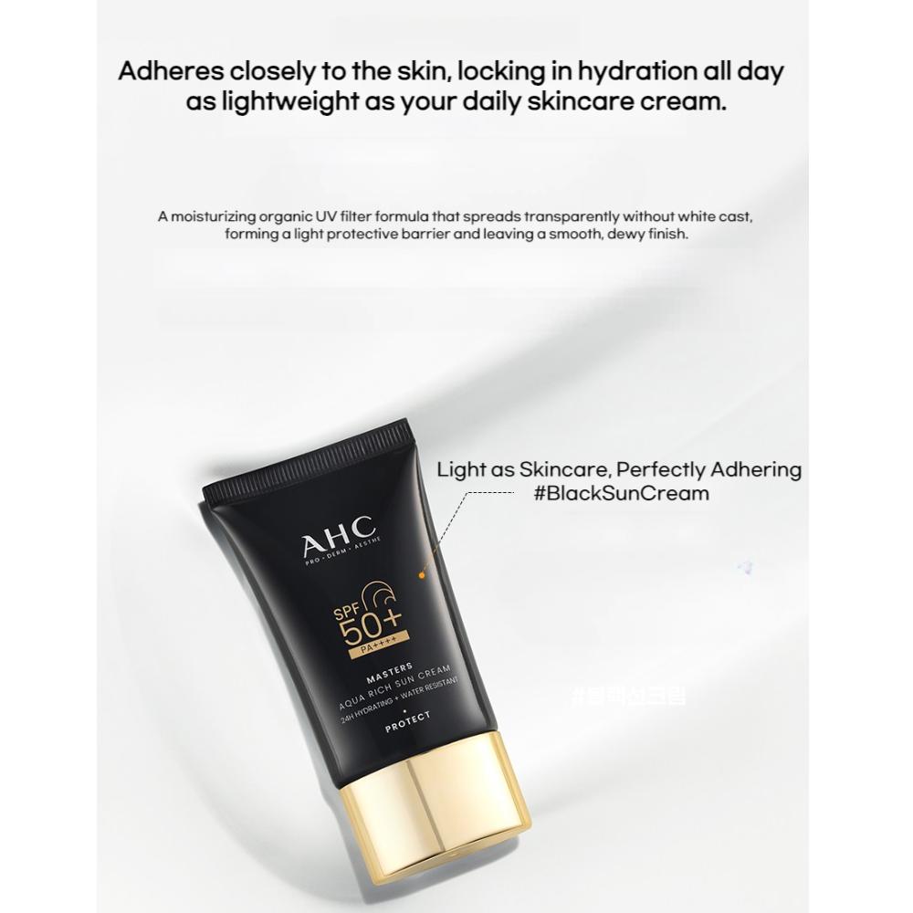 AHC Masters Aqua Rich Sun Cream SPF50+ PA++++ 50ml