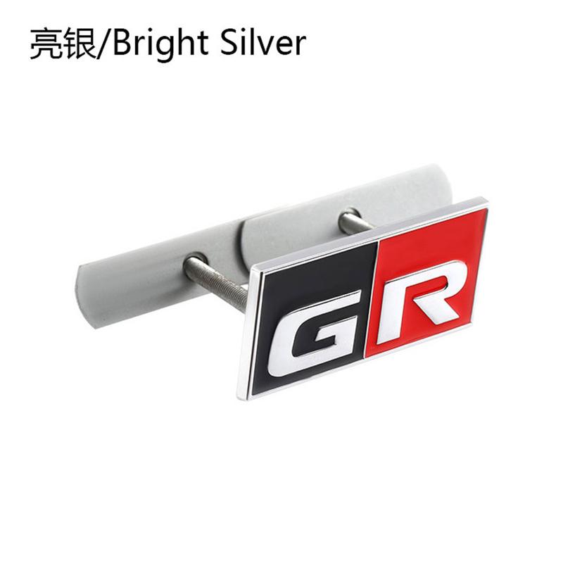 yscr3 3D Metal Car Sticker GR Sport Logo Emblem Badge Decals for Toyota HV YARiS RZ RC RS C-HR Corolla Prius Harrier Camry Tacoma rav4