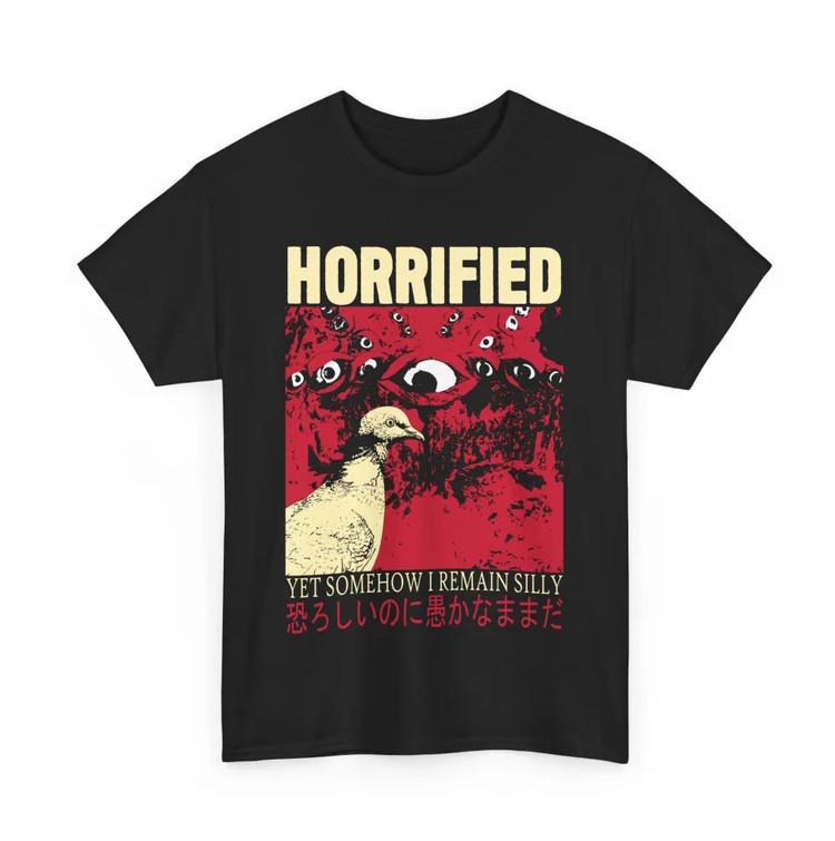 

Horrified Pigeon T-Shirt 2 Sided L