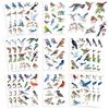 8 Cartoon Bird Watercolor Bird Collage Hand-on DIY Handbook Mobile Phone Case Laptop Decoration Can Be Waterproof