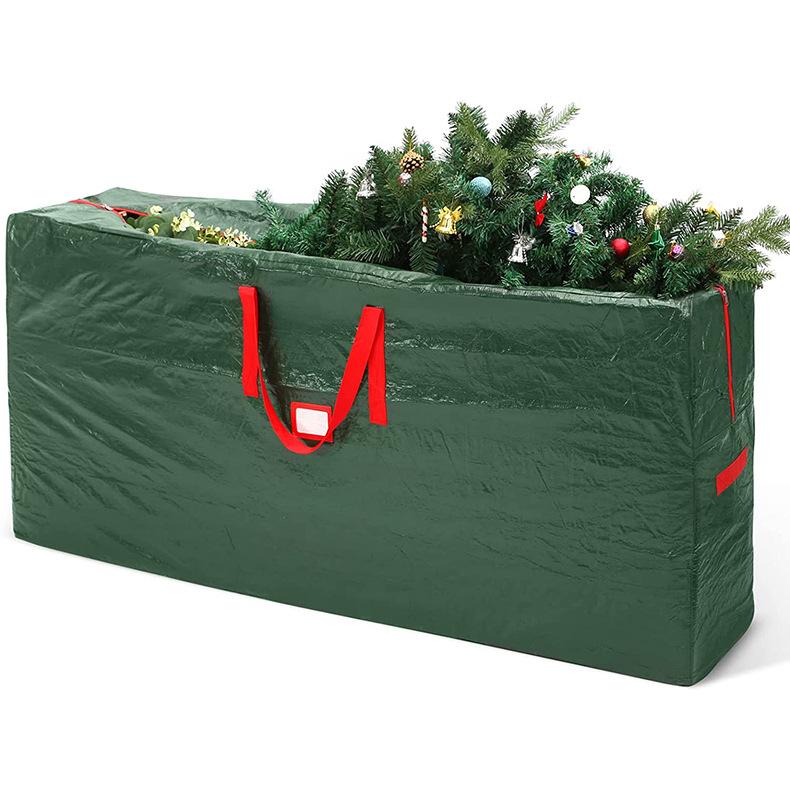 Foldable Christmas Tree Bags PE Christmas Tree Storage Bag Xmas Decoration Wreath Bag To Store Christmas Tree Garland Orangnizer