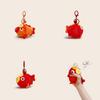 Koi Fish Plush Key Holder With Bubble Motif For Keys And Bag Accessories