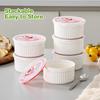 6pcs with Lid Dessert Cup Porcelain Pudding Cup Baking Bowl Steamed Egg Bowl  Restaurants