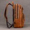 2026 New Fashion Leather Bagpack Bag 14 15.9 Laptop Backpack For Man Male Genuine Leather Men's Travel Bagpack Crazy Horse Skin