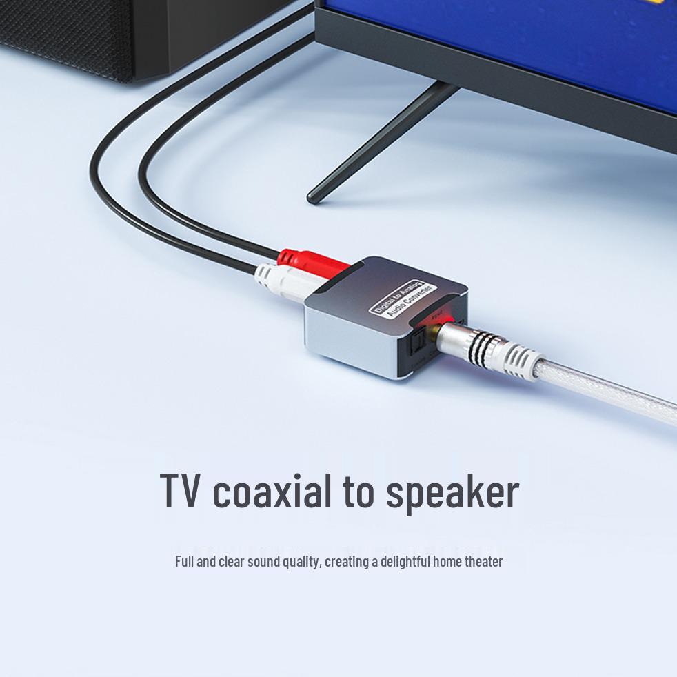 SPDIF Optical To 3.5mm RCA Audio Converter