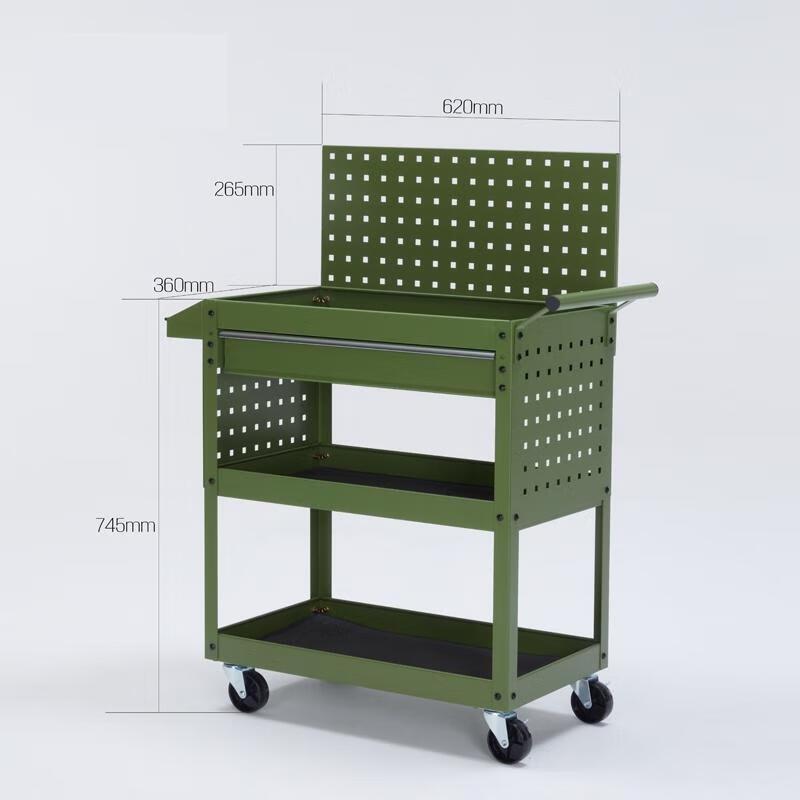 HANDUNYOU 3-Tier Workshop Tool Cart