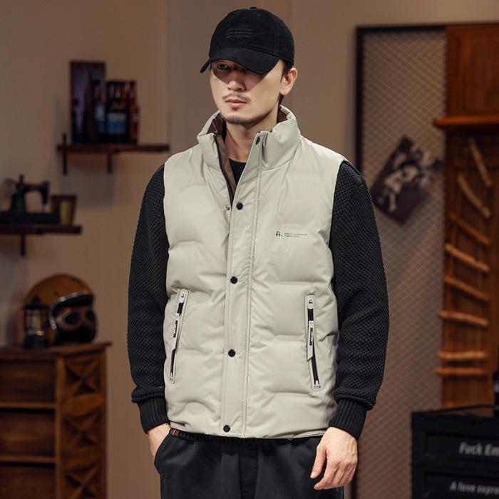 Men's 2025 Winter Down Vest - Thick, Warm, Sleeveless Jacket