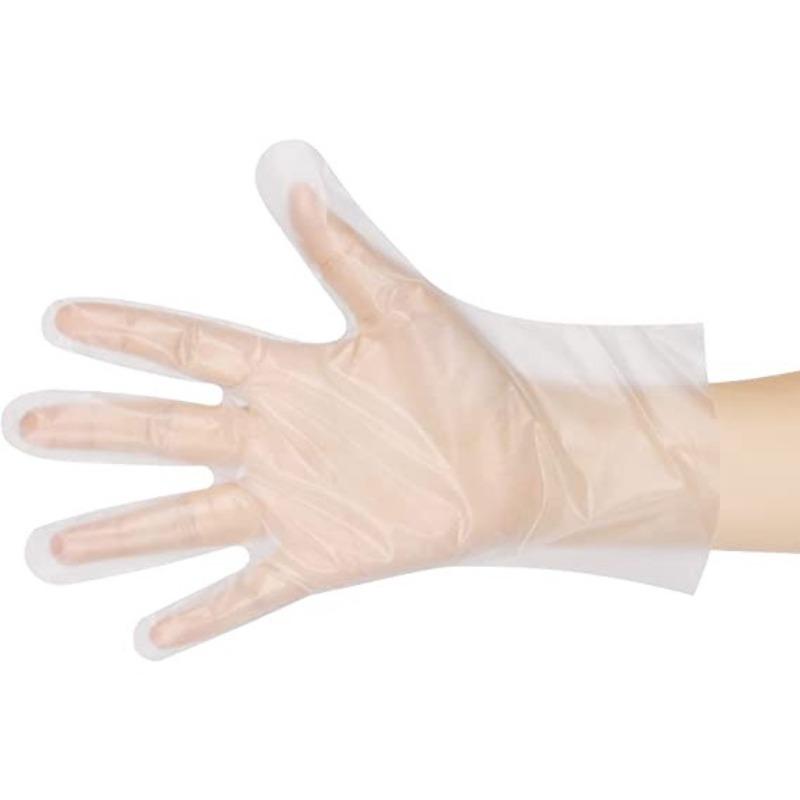 5 Pairs of Disposable TPE Latex Free Plastic Gloves - S M L XL