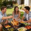 Durable Stainless Steels Grills Rack Outdoor Cooking Corrosions Resistant Promotes Healthier Meals Draining Greases