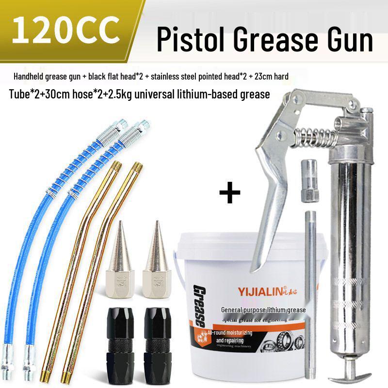 Mini One-Hand High-Pressure Grease Gun with Auto Air Venting
