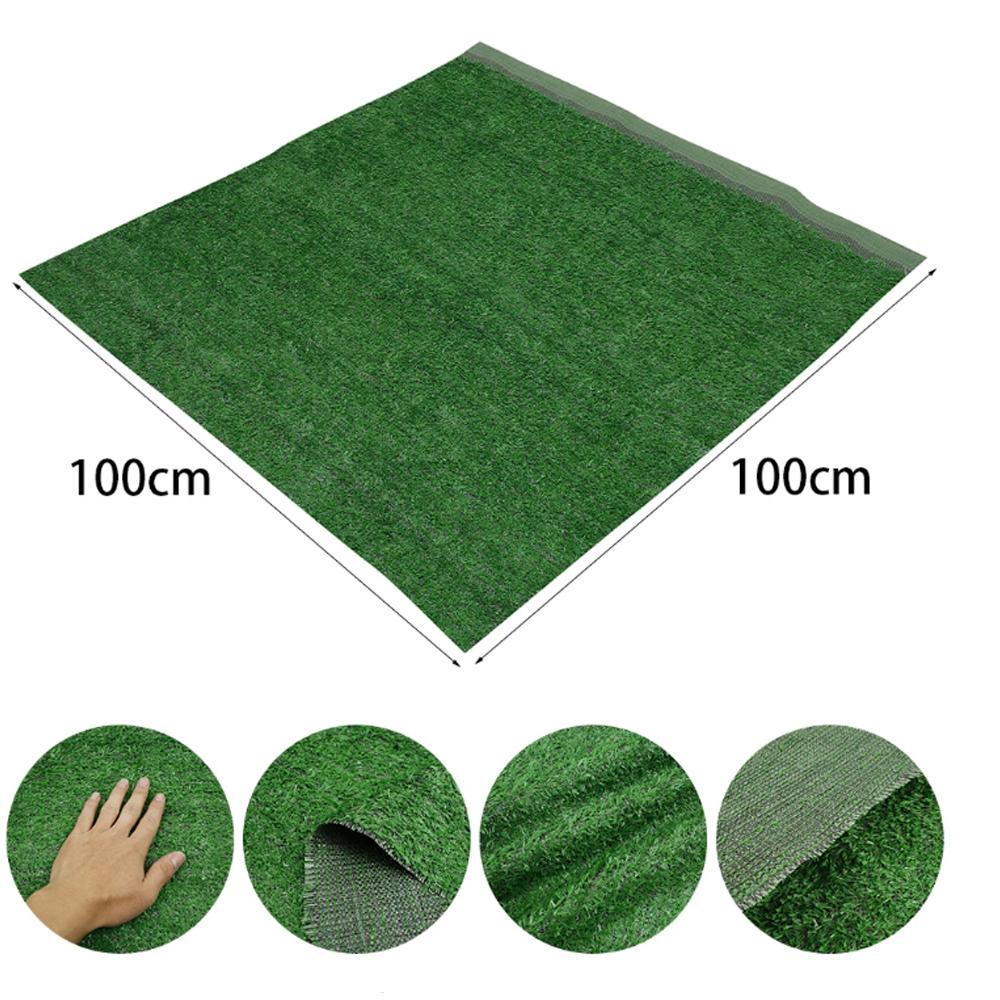 Kunstrasen Hohe Dichte Kunstrasenmatte 1M Rasenteppich Künstlicher Balkon Innen Falscher Rasenteppich Rolle DIY Gartendekoration