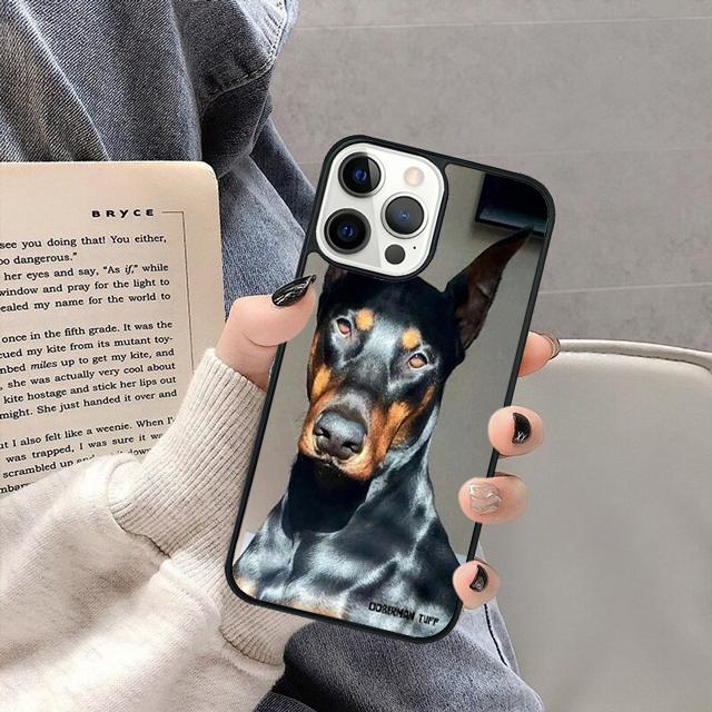 Doberman Pinscher Dog Phone Case Cover for iPhone 17 Air 16 16e 15 13 14 11 12 Pro Max Plus Coque Fundas Shell
