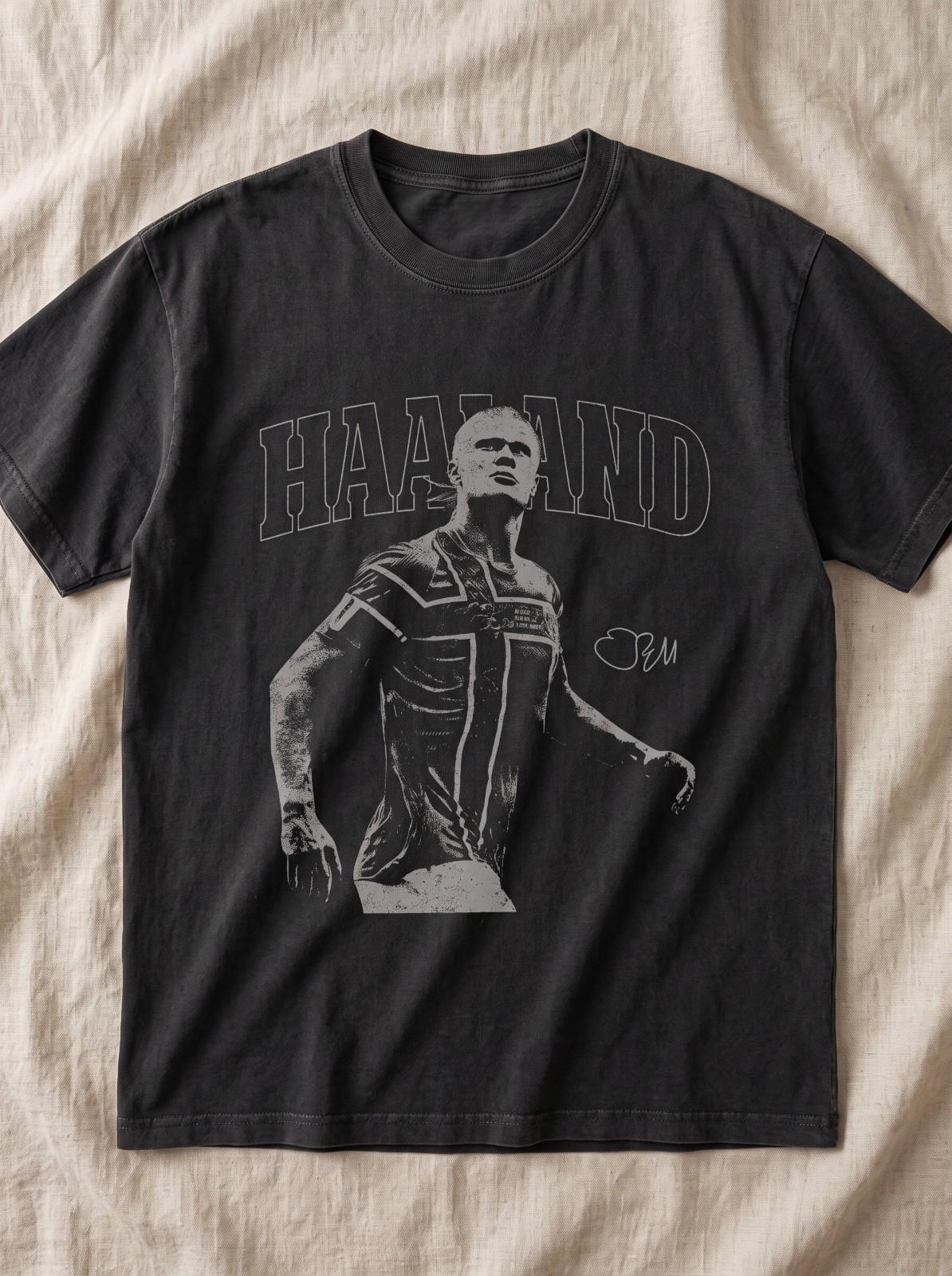 Erling Haaland Norway Soccer Vintage Comfort Colors Shirt Unisex T-Shirt S