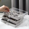 Stackable Acrylic Jewelry Organizer Dustproof Drawer Jewelry Box  Desktop