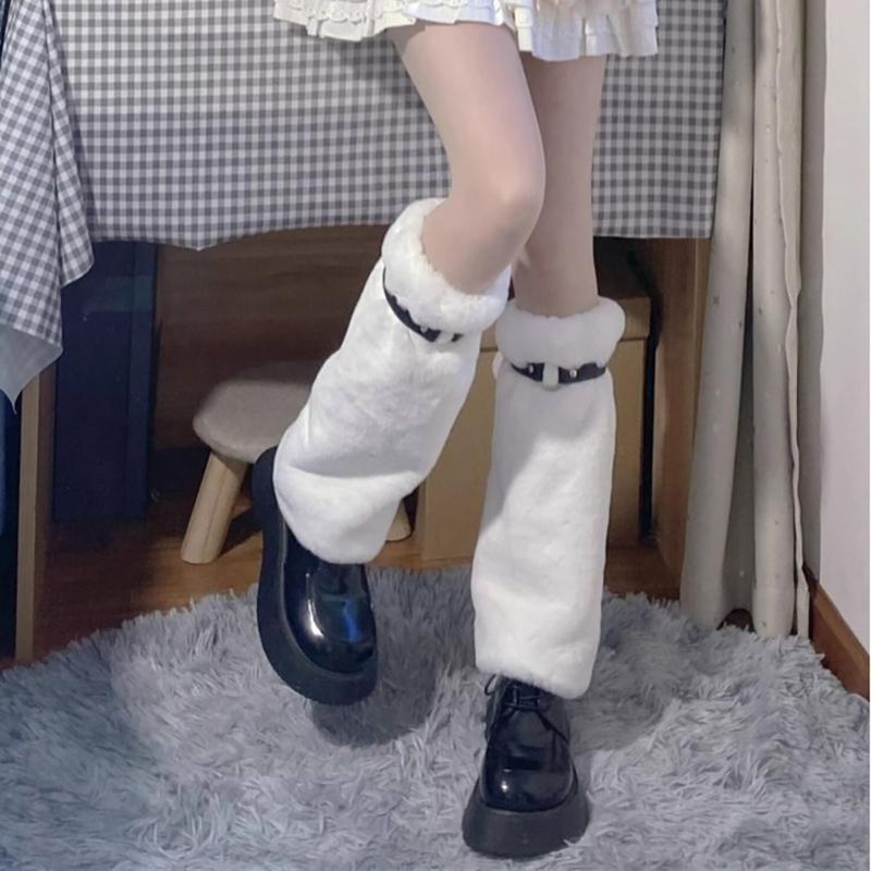 Faux Furs Leg Warmers for Womens Winter Warm Furs Boot Cuffs Covers,Cozy,Christmas,Halloween,Party, Cosplay Costume
