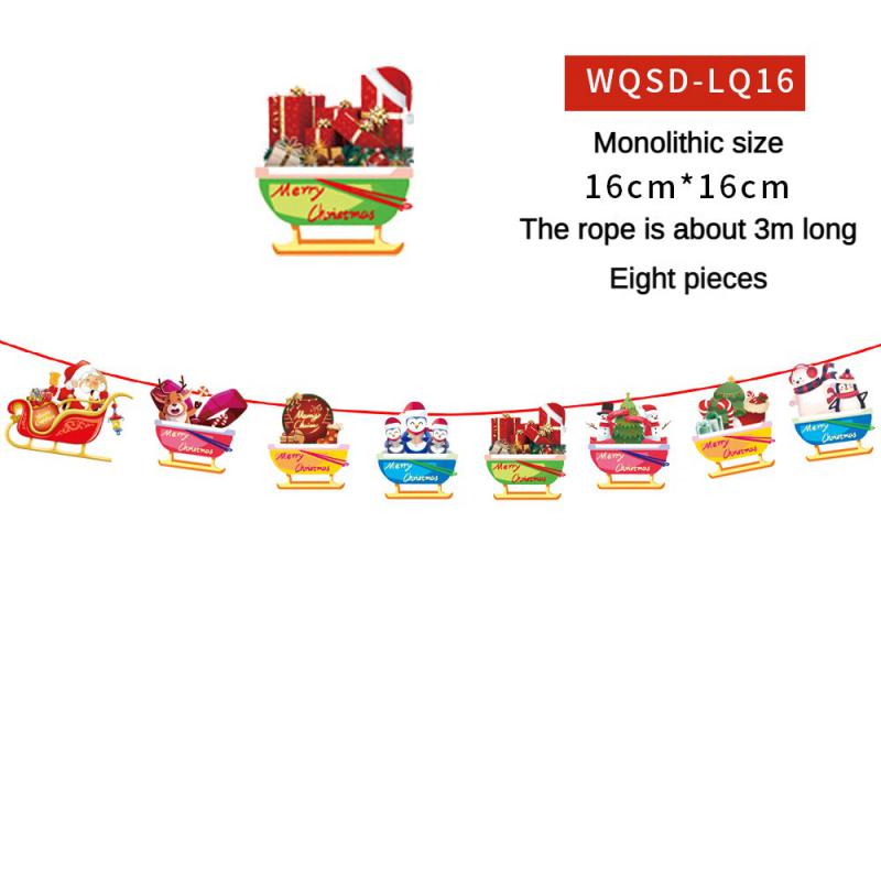 Christmas Banner 2024 Merry Christmas Decorations For Home Garland Santa Claus Navidad For Xmas Gift Noel Decor New Year 2025