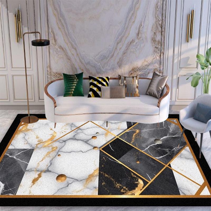 Modern Living Room Decoration Carpets Luxury Sofa Area Coffee Table Non-slip Floor Mat Home Bedroom Cloakroom Entrance Soft Rugs