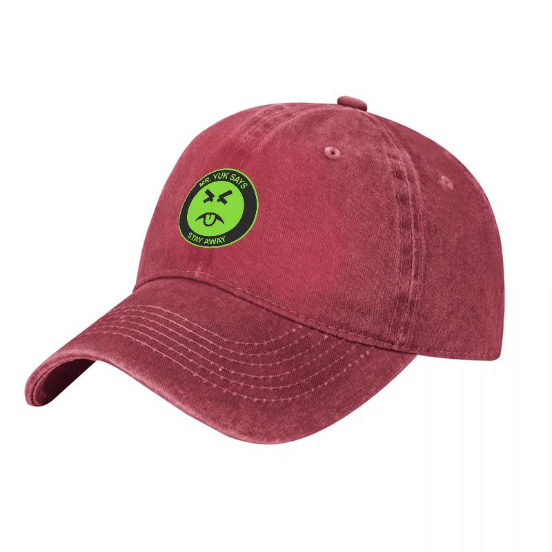 Top Notch Grin Logo Washed Cotton Baseball Cap Unisex Adjustable Fit Durable Canvas Hat Classic Design For Everyday Wear