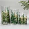 LED Simulated Candle Cedar Acrylic Candlestick Warm Flicker Wedding Centerpiece Romantic Ambience For Couples Christmas Gift