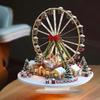 2D Santa Claus Decoration Acrylic Sled with Reindeer Tabletop Christmas Outdoor Decoration Christmas Supplies Party Supplies