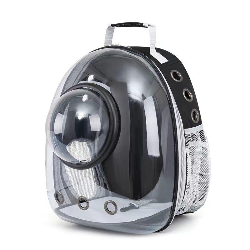Panoramic Pet Backpack: Portable, Transparent Double Shoulder Carrier for Cats