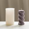 3D Spiral Square Column Silicone Candle Mould DIY Creative Geometric Architecture Series Aromatherapy Candle Gypsum Soap Mold