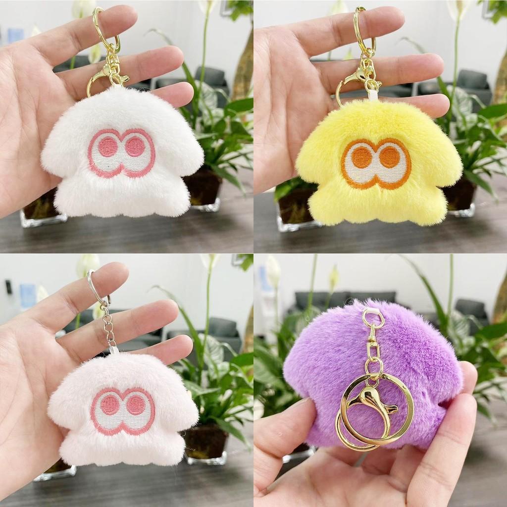 Charming Squid Plush Keychain Soft Toy Colorful Bag Pendant Ideal For Collectors