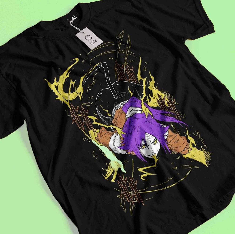 Bleach Anime Tshirt Yoruichi Shihouin T-Shirt Aizen Tee Ichigo Shirt Zaraki Nel