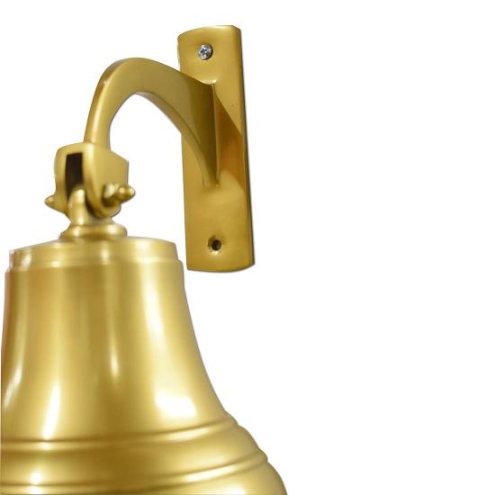 Handmade Solid Brass Ship Bell Sturdy Bracket Door Bell Wall Bell for New Home Present Coastal Beach Home Decorations