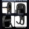 Wall Mount Motorcycle Helmet Rack Helmet Holder Skull Shape Hat Rack Decorative Wall Mount Helmet Display Holder For Halloween