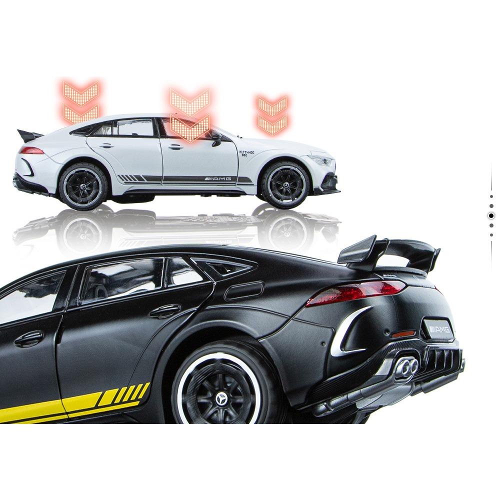 1/24 Mercedes Benz AMG GT63 Sports Car Simulation Diecast Metal Alloy Model Car Sound Light Pull Back Collection Kids Toy Gift