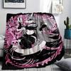 1PC Loona Print Flannel Blanket, High quality Comfortable for All Seasons, Home Decor, Warmth and Comfort, Perfect for Christmas Gifts 72