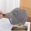 Casquette de baseball déchirée à broderie de petites lettres simple pour femmes, nouvelle, lavée, visière incurvée, protection du visage, petite casquette