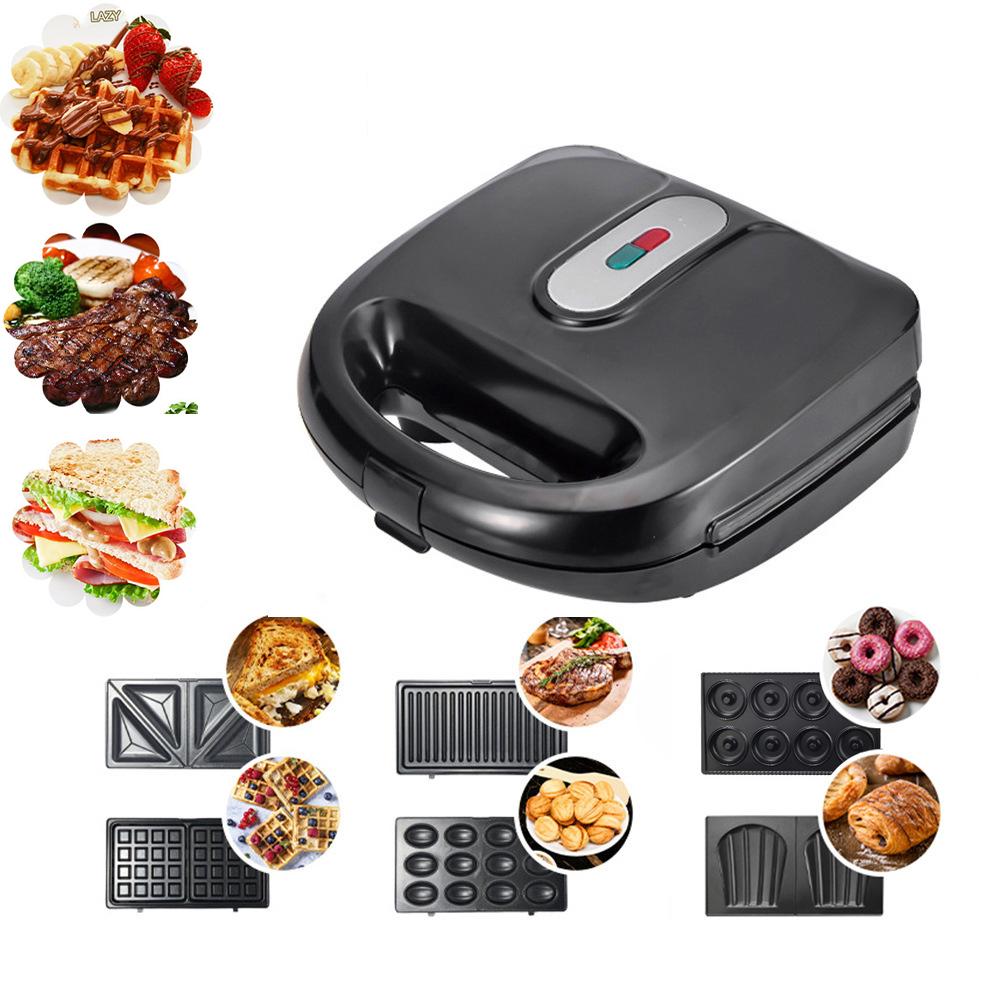 

6 в 1 машина для завтрака машина для сэндвичей машина для вафель машина для пончиков и тортов машина для гамбургеров панини машина для орехов