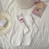 Lady Spring and Autumn Embroidery Flower Lovely Rabbit Wild Build College Wind Tube Stack Socks