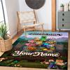 Minecraft Customizable Name Area Rug Perfect For Living Rooms Dormitory Dining Room Balcony Antislip Rug Office Home Decor Wedding Party Gift