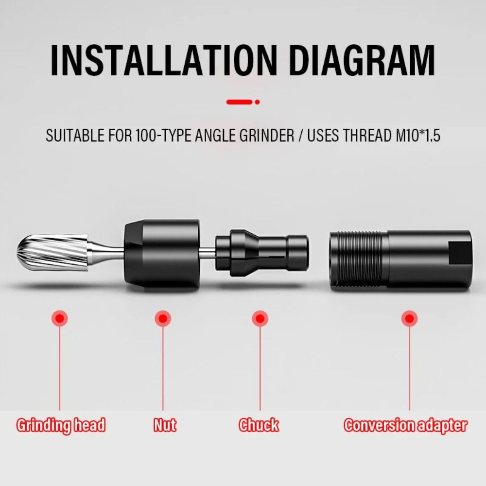 3 mm 6 mm Electric Drill Conversion Head Multi-function Design Straight Grinder Universal Thread Converters 100 Model