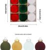 Colorful 6cm Cross-Border Christmas Ornament Balls – Flocked Hanging Decorations