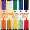 10 Farben Jumbo Marker Wasserdichter Marker Stift 0,59 Zoll Filzspitze Acrylfarbe Graffiti Marker zum Malen Graffiti Außenbeschilderung