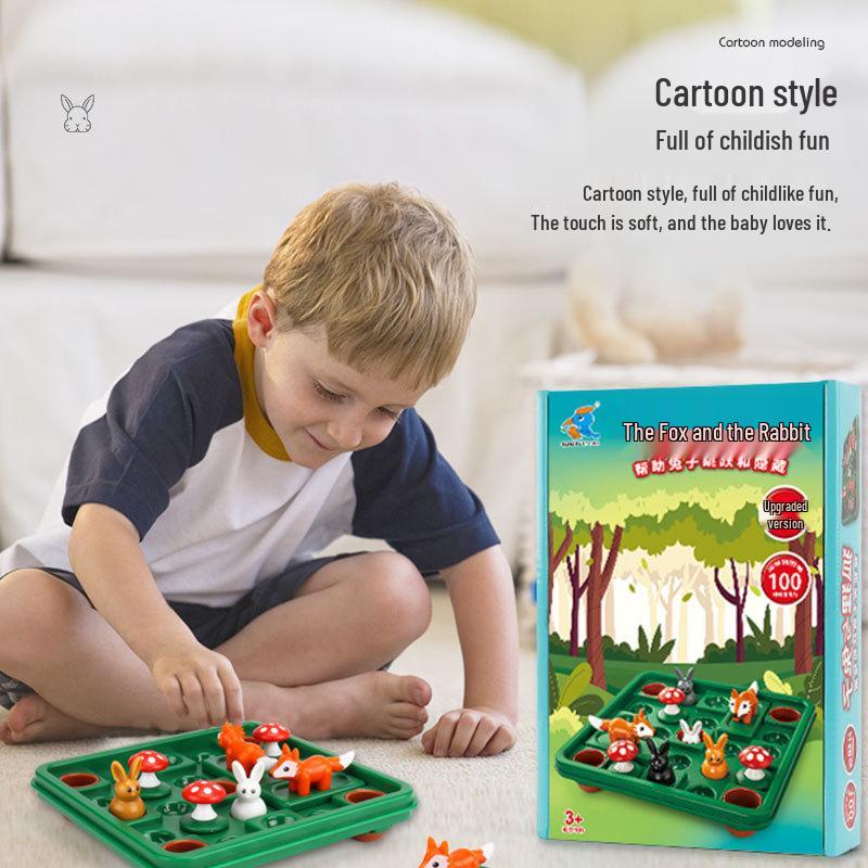 Jump Hop Bunny & Fox Children's Educational Desktop Puzzle Game