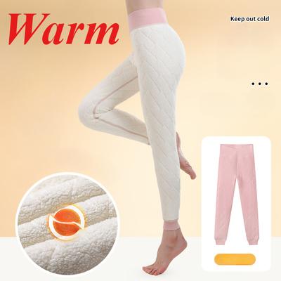 Herbst Winter Frauen Solide Extra Dicke Warme Leggings Strumpfhosen Hohe Stretchy Pantalon Hosen Lamm Fleece Thermo Leggings