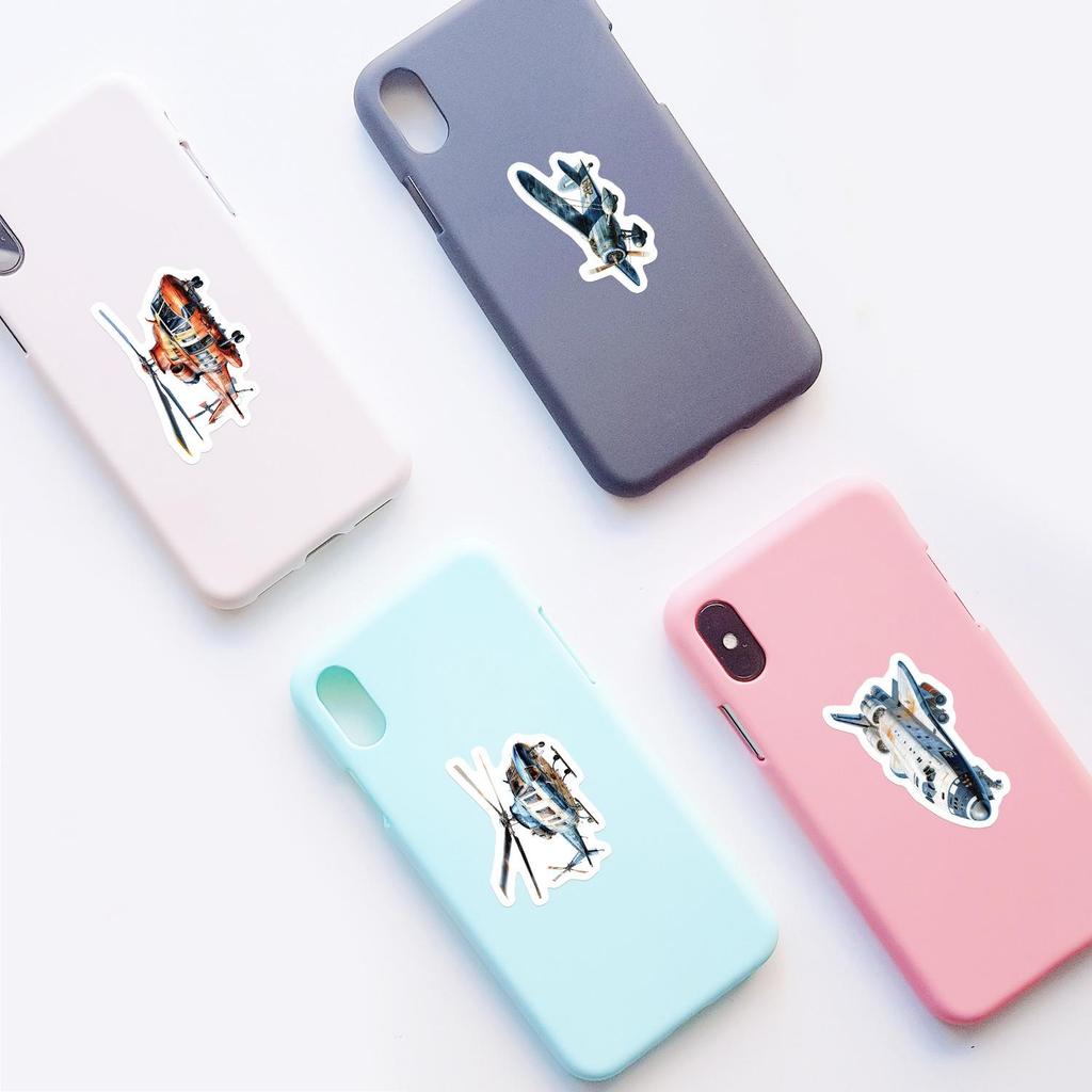 50pcs Waterproof Transportation Vehicle Stickers for Phone, Water Bottle, DIY Journal