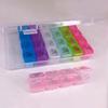 28 Grids Pill Box Safe Reusable Waterproof Large Capacity Food Grade Weekly Pillbox Case for Travelling