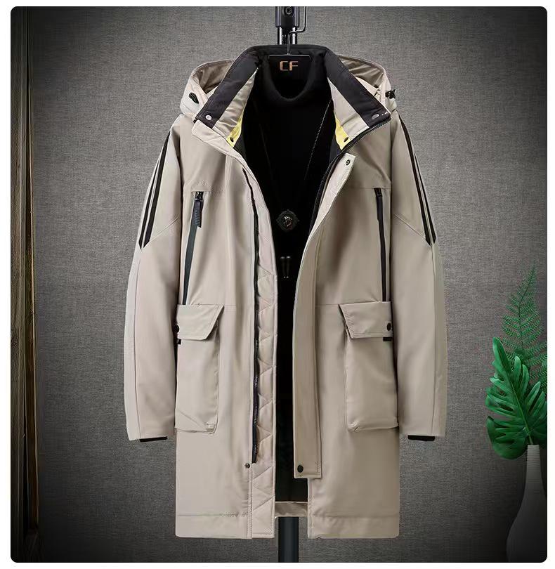 Winter Plus Size Men's Mid-Length Cotton Jacket 2166