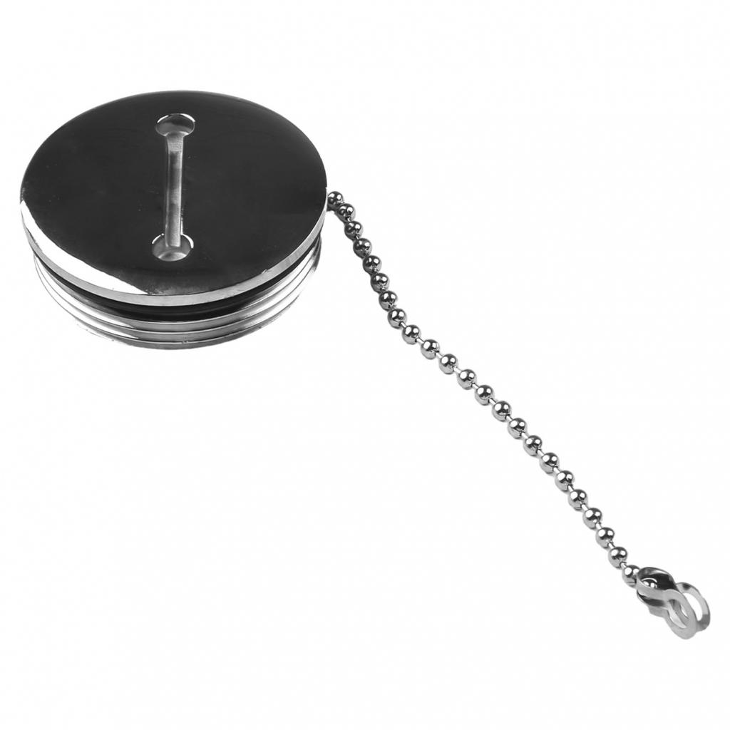 1 PZ 50MM Tappo Serbatoio Carburante Gas con Catena Ricambio Yacht Ferramenta di Ricambio
