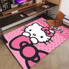 Custom HelloKitty Mat Personalized Name, Polyester Washable Indoor Entryway Rug, Gift for Christmas, Easter, Thanksgiving Day